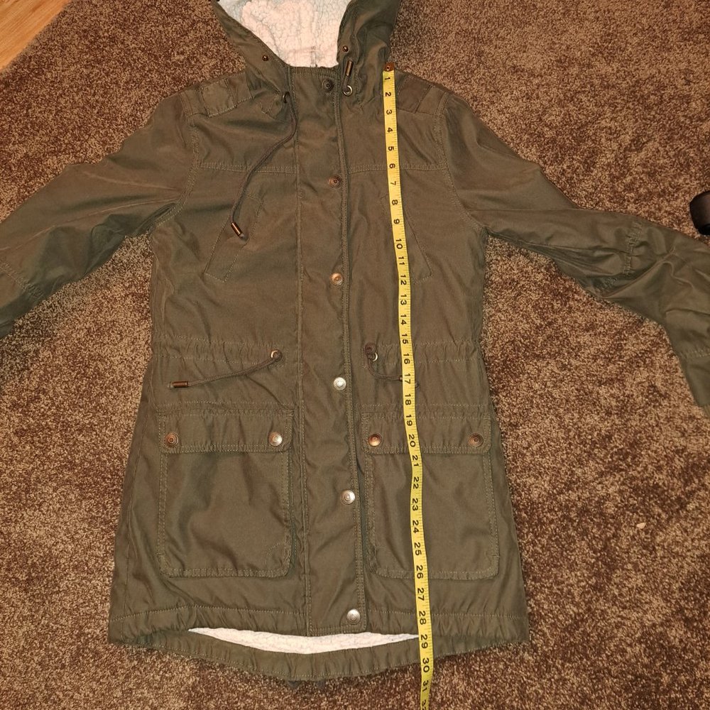 Women's XSmall Prince&Fox (Aeropostale) Parka Army Green Jacket - Picture 12 of 13